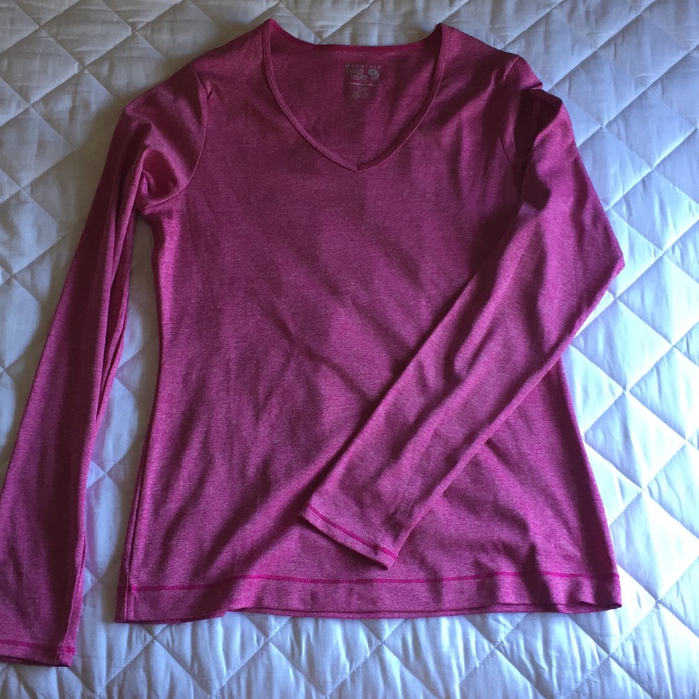 Mountain Hardwear long sleeve tech shirt, pink S